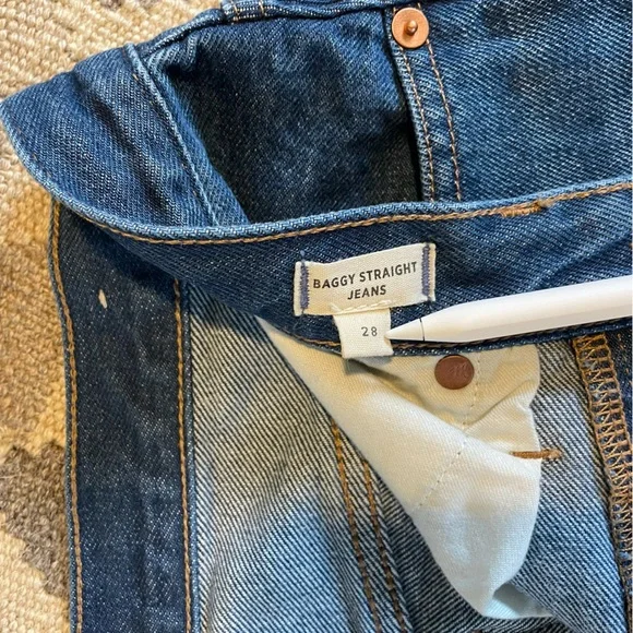 Madewell Baggy Straight Airy Jeans - Picture 4 of 9